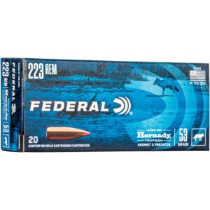 Federal Ammunition .223 Rem. Varmint & Predator V-Max 3,4g/53grs., 20 Stück