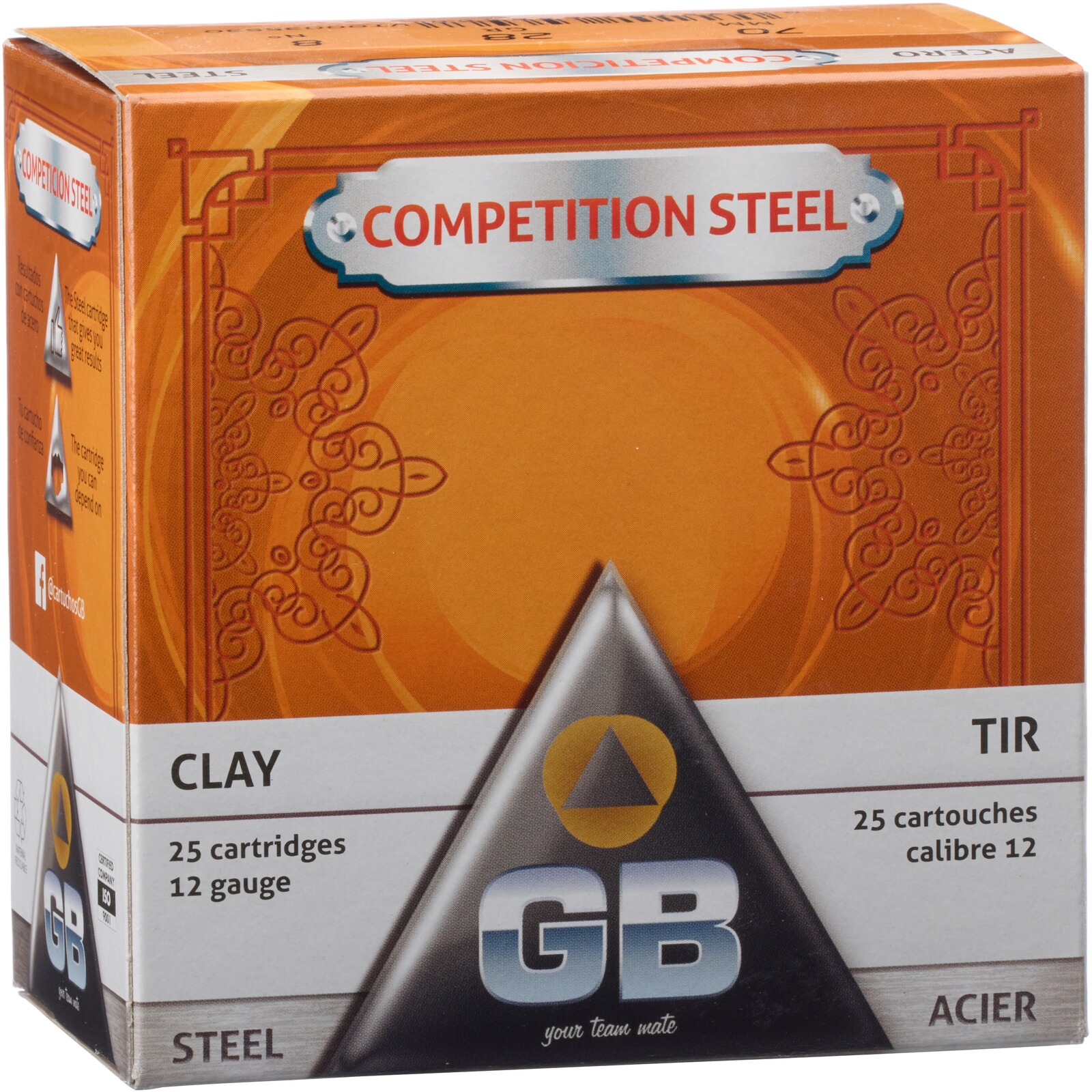 GB 12/70 Competition Steel 2,0mm 28g, 25 Stück