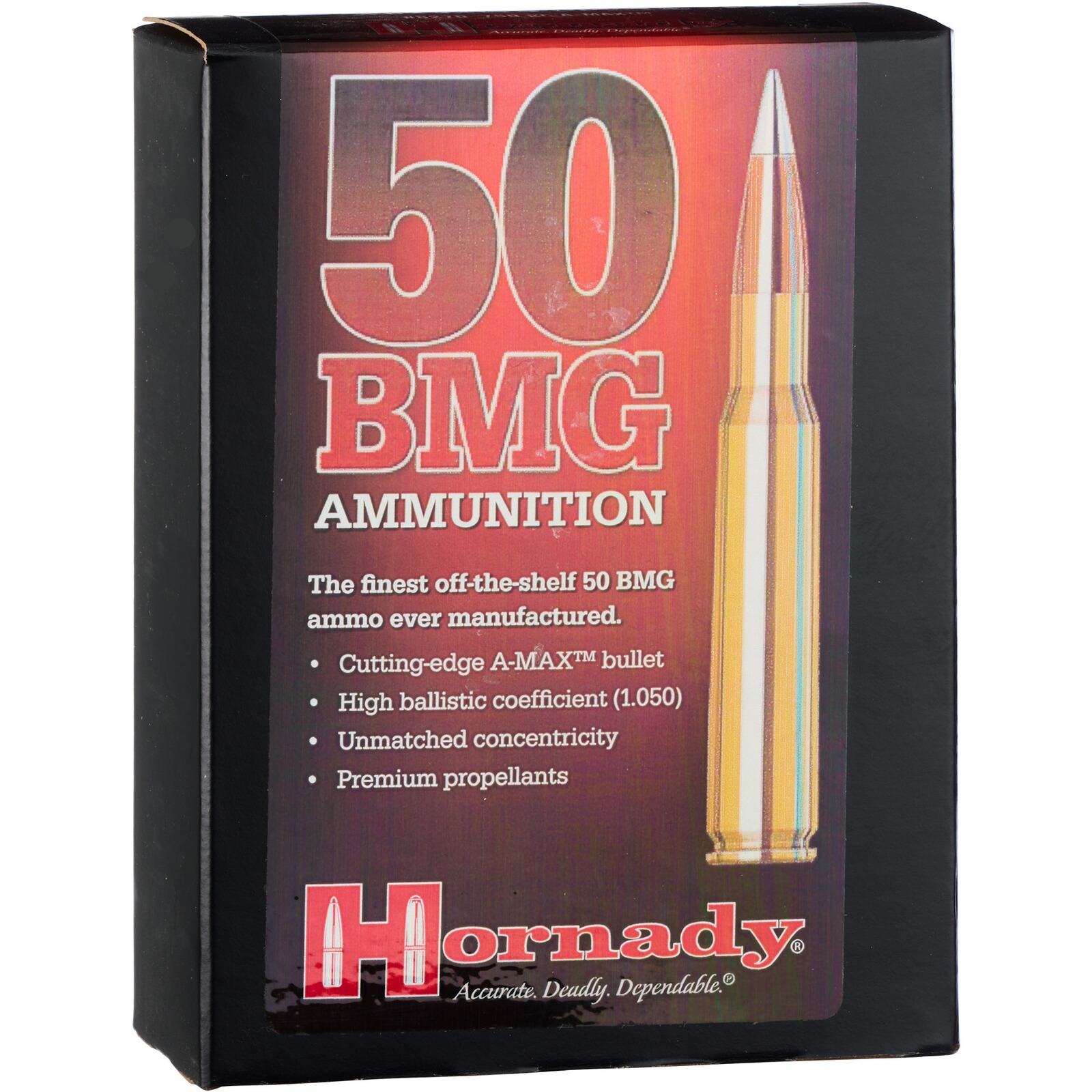 Hornady .50 BMG A-Max 48,6,/750grs., 10 Stück
