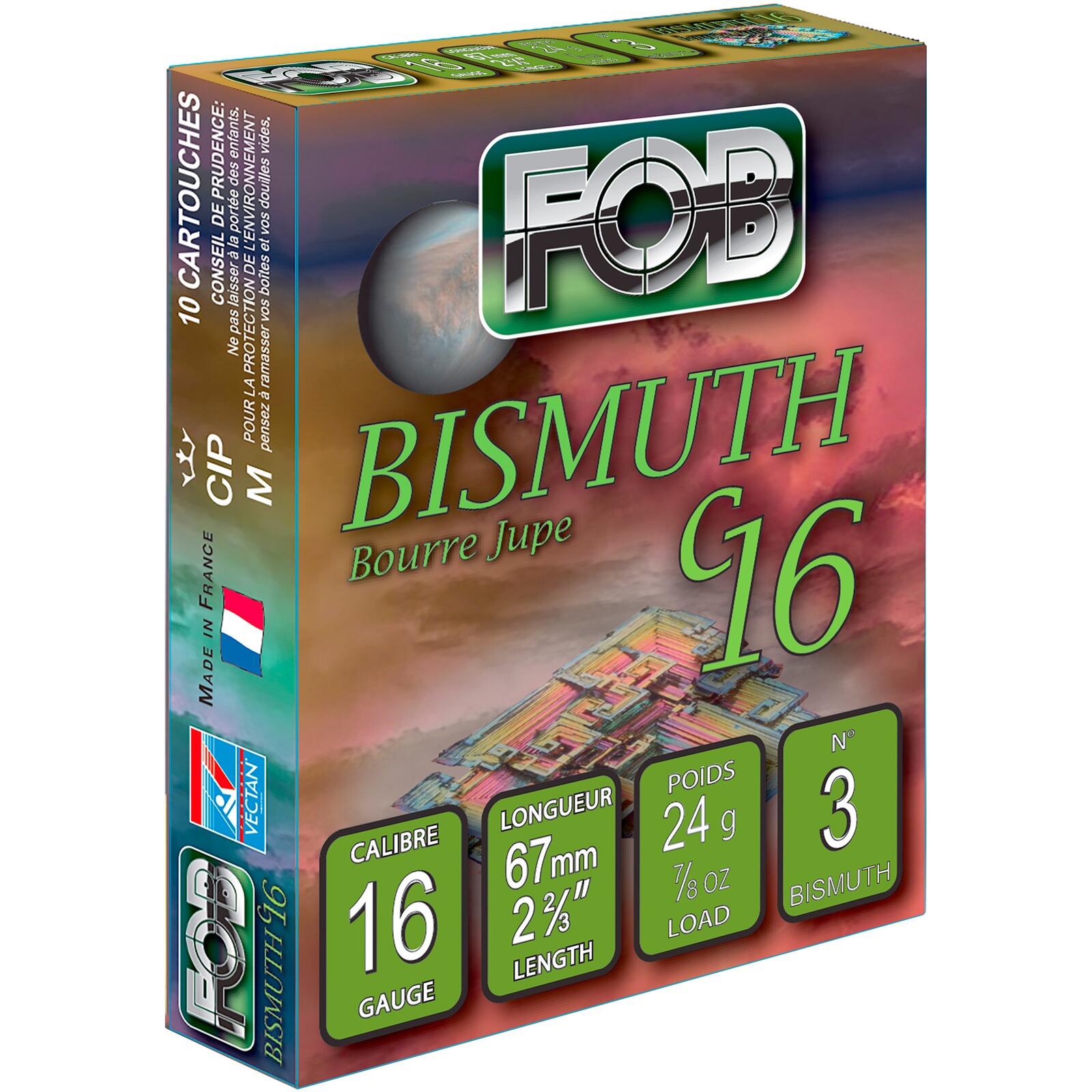 FOB 16/67,5 ZH Bismuth 3,5mm 24g, 10 Stück
