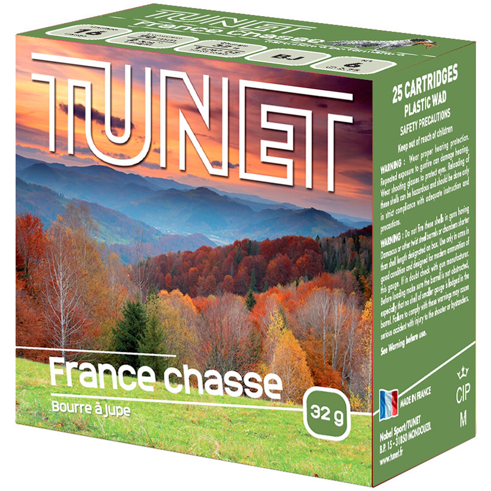 Tunet 16/70 France Chasse 2,75mm 32g, 25 Stück