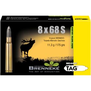 Brenneke 8x68 S TAG bleifrei 11,3g/175grs., 20 Stück