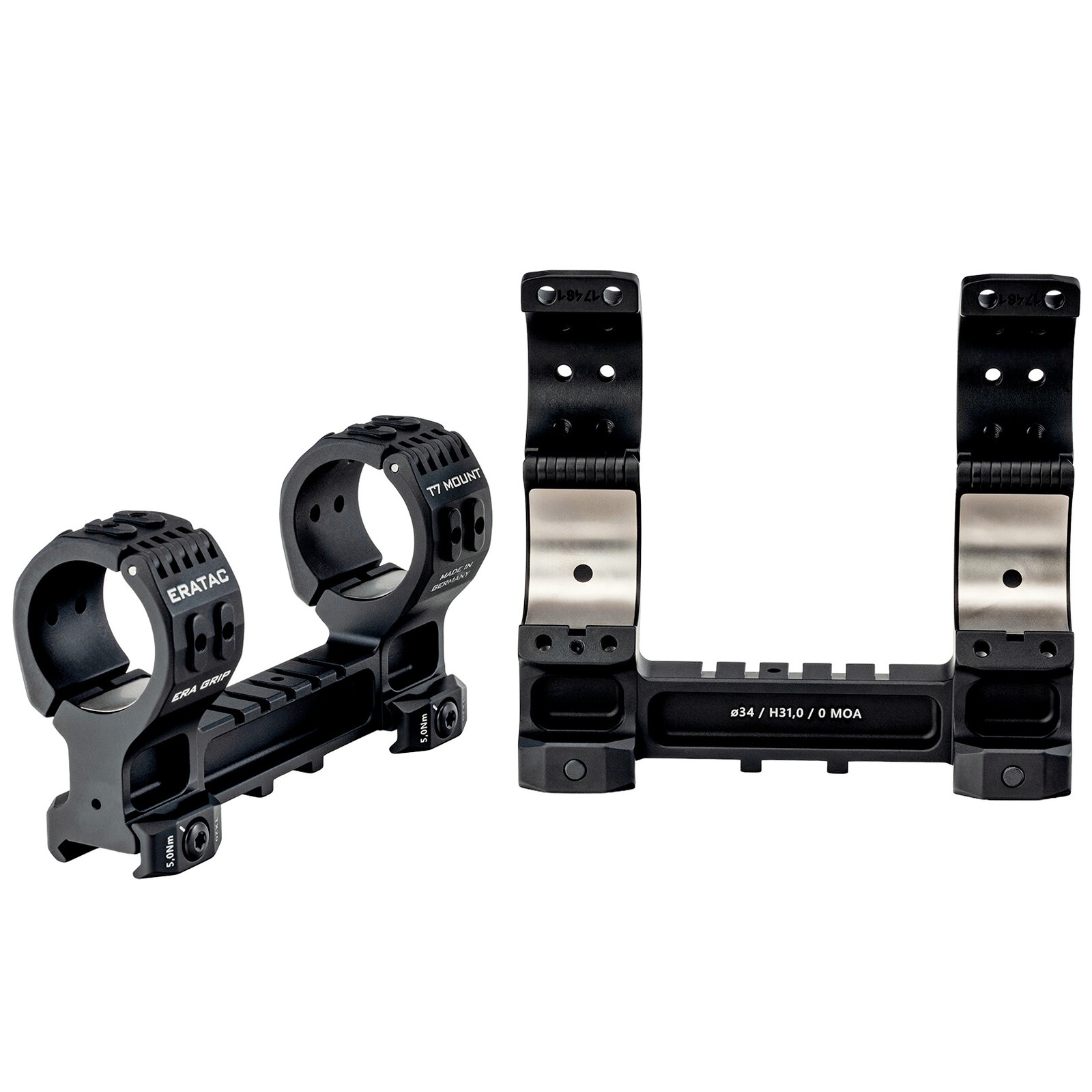 ERATAC Blockmontage T7 kurze Ausführung, Ø 30mm, Bauhöhe 15mm, Vorneigung 0MOA
