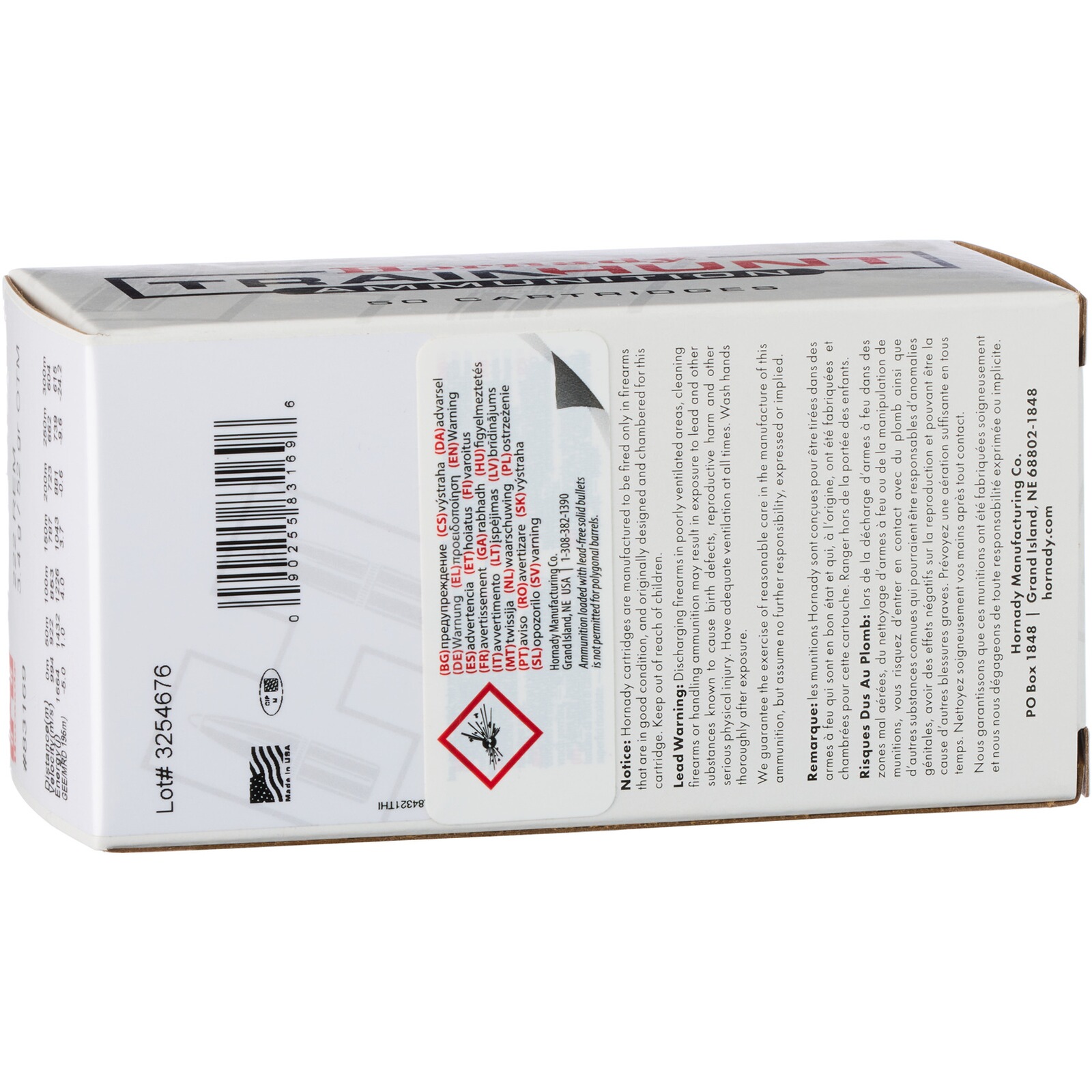Hornady .222 Rem. Trainhunt OTM 3,4g/52grs., 50 Stück