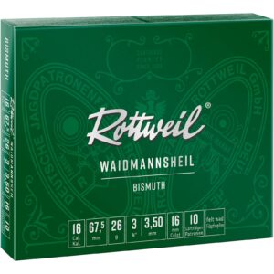 Rottweil 16/67,5 Waidmannsheil Bismuth 3,5mm 26g, 10 Stück