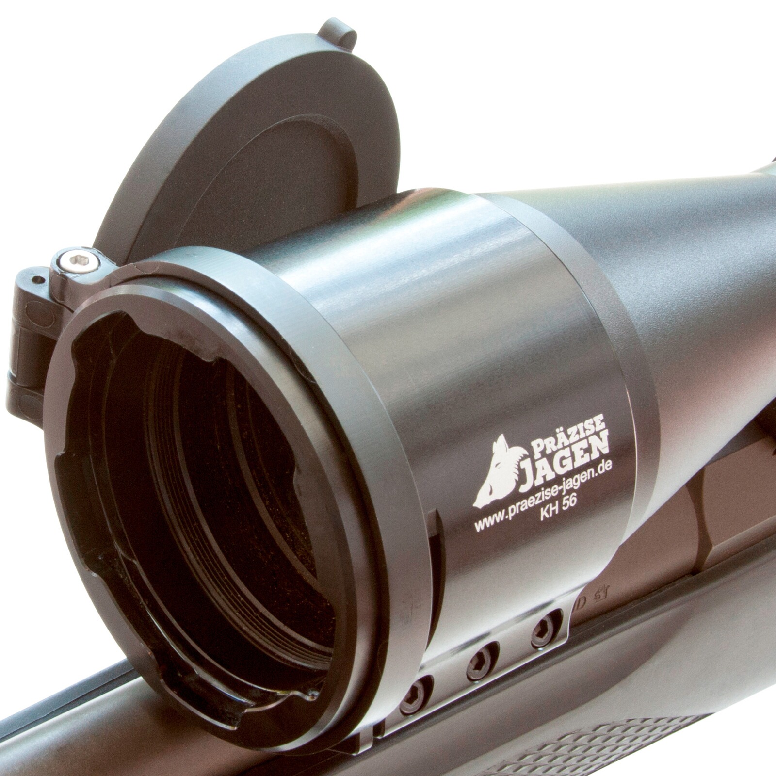 Präzise Jagen Flip-Cover für Multiadapter-System, Klein, bis einschließlich 61 mm Ø