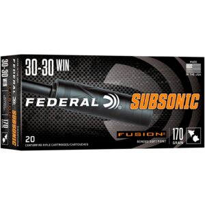 Federal Ammunition .30-30 Win. Fusion Subsonic 11g/170grs, 20 Stück