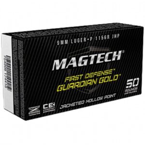 Magtech 9 mm Luger+P Guardian Gold Teilmantel JHP 7,5g/115 grs., 50 Stück