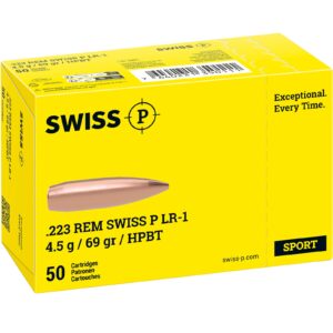 Swiss P .223 Rem. LR-1 HPBT 4,5g/69grs., 50 Stück