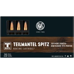 RWS .222 Rem. Teilmantel 3,2g/50grs., 20 Stück