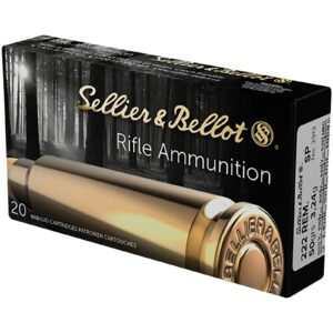 Sellier & Bellot .222 Rem. Teilmantel 3,2g/50grs., 20 Stück