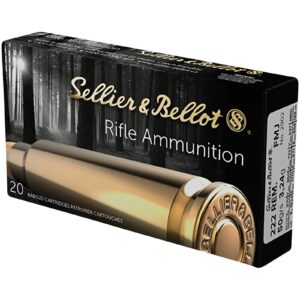 Sellier & Bellot .222 Rem. Vollmantel 3,2g/50grs., 20 Stück