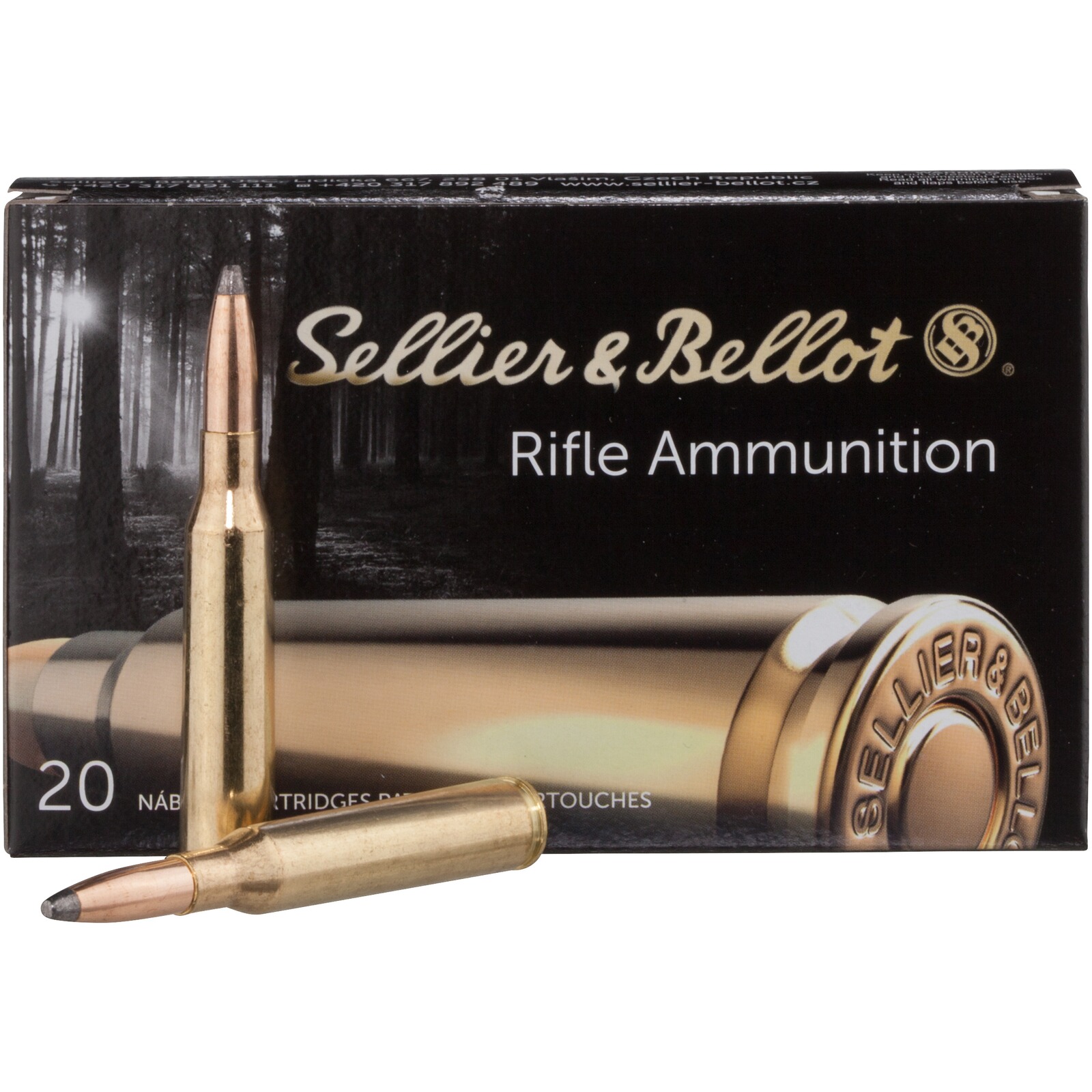Sellier & Bellot 6,5x57 Teilmantel Spitz 8,5g/131grs., 20 Stück