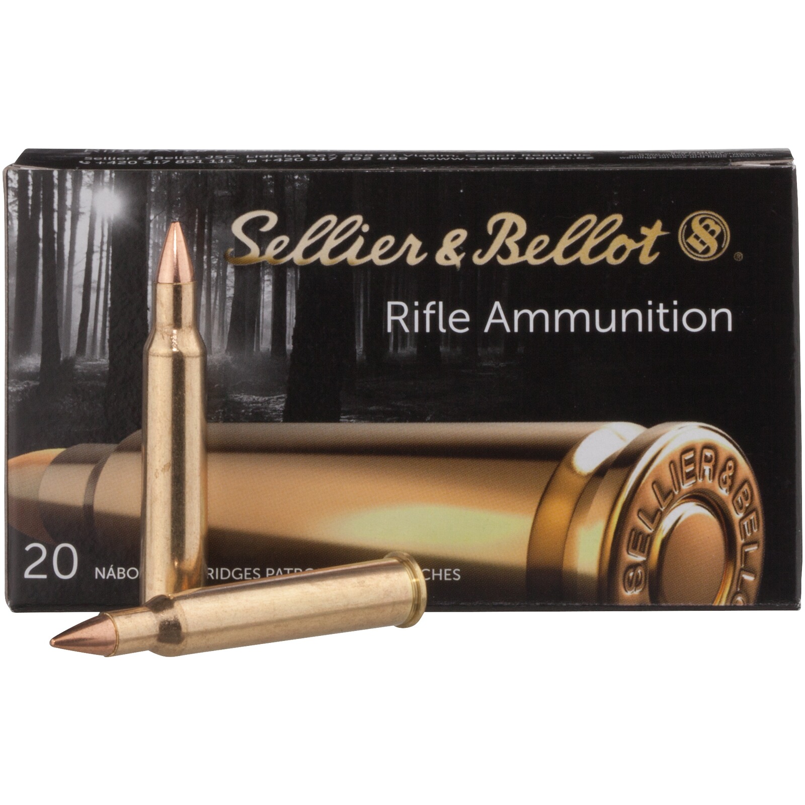Sellier & Bellot 5,6x50 R Mag. Vollmantel 3,2g/50grs., 20 Stück