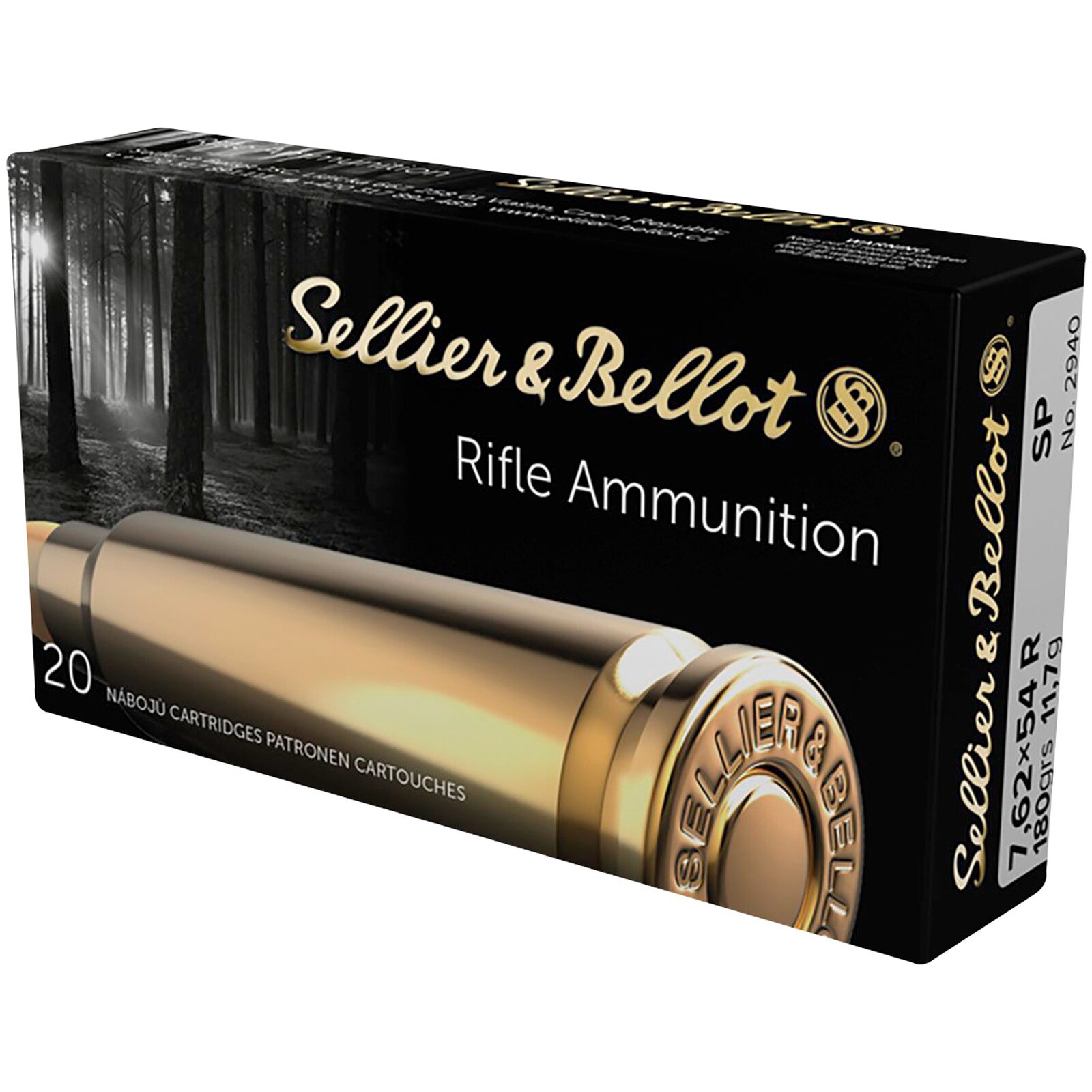 Sellier & Bellot 7,62x54 R Teilmantel 11,7g/180 grs., 20 Stück