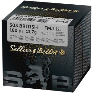 Sellier & Bellot .303 British Vollmantel 11,7g/180grs., 50 Stück