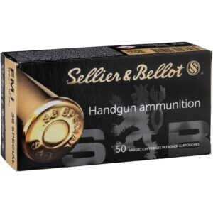 Sellier & Bellot .38 Spec. Vollmantel 10,24g/158grs., 50 Stück