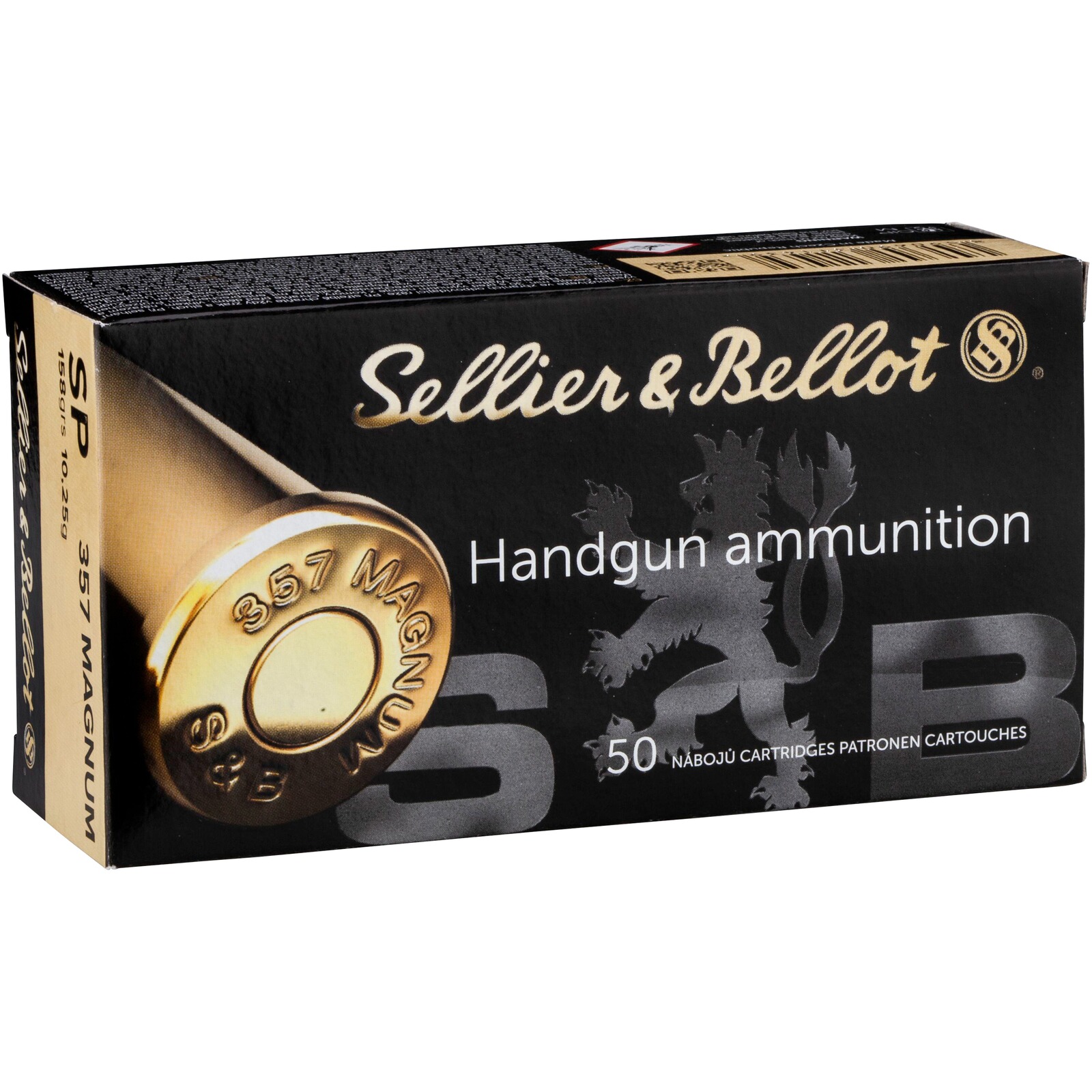 Sellier & Bellot .357 Mag. Teilmantel 10,2/158grs., 50 Stück