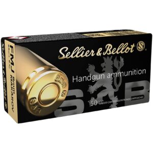 Sellier & Bellot 9 mm Makarov Vollmantel 6,1g/95grs., 50 Stück