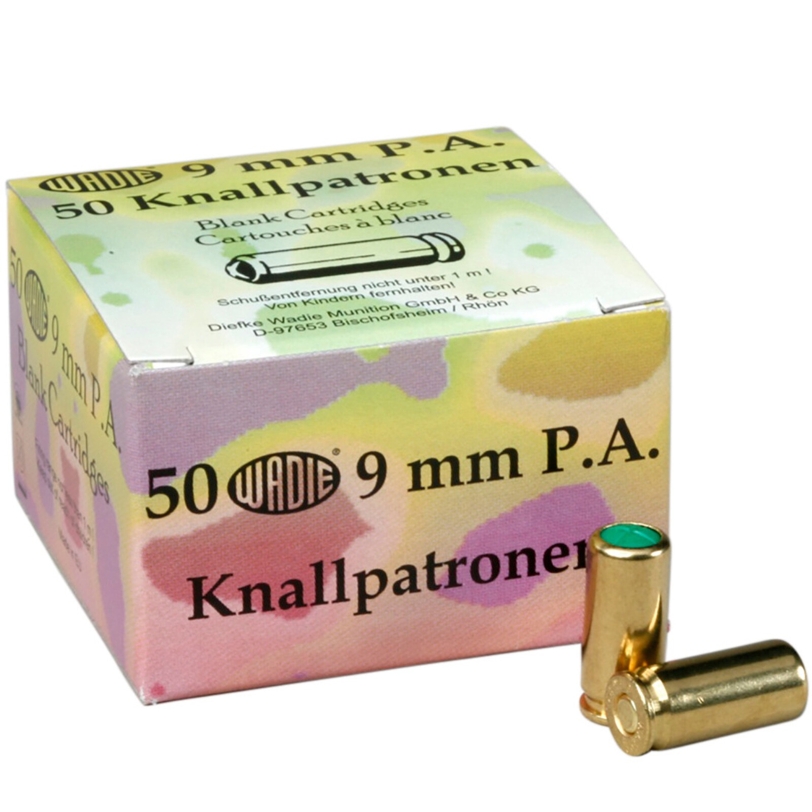 Wadie Knallpatronen 9 mm P.A., Art.-Nr. 69251