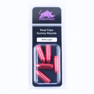 Pink Rhino Snap Caps 9 mm Luger, rot, 5 Stück